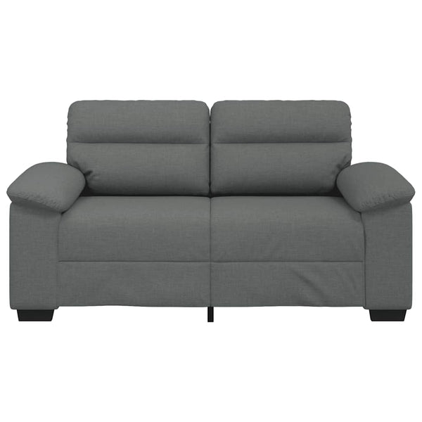 2-Sitzer Sofa Dunkelgrau Stoff 160 cm