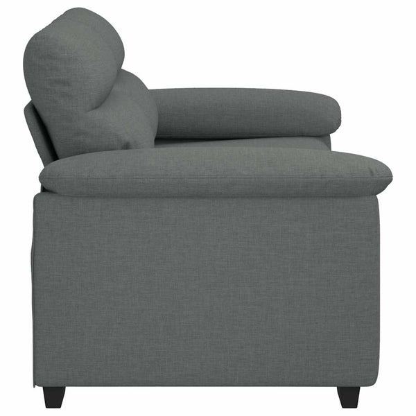 2-Sitzer Sofa Dunkelgrau Stoff 160 cm