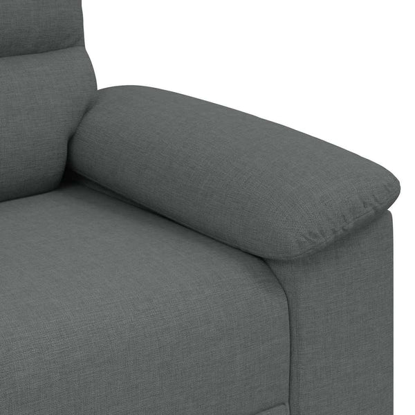 2-Sitzer Sofa Dunkelgrau Stoff 160 cm