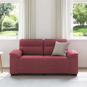 2-Sitzer Sofa Weinrot Stoff 160 cm