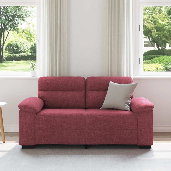 2-Sitzer Sofa Weinrot Stoff 160 cm