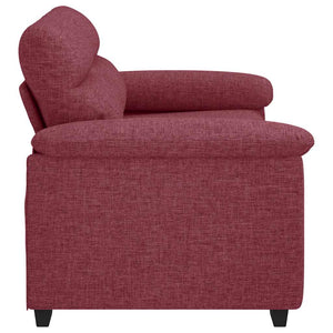 2-Sitzer Sofa Weinrot Stoff 160 cm
