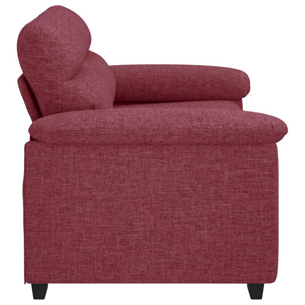 2-Sitzer Sofa Weinrot Stoff 160 cm