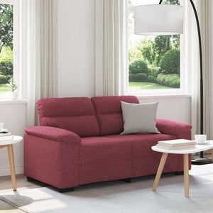 2-Sitzer Sofa Weinrot Stoff 160 cm
