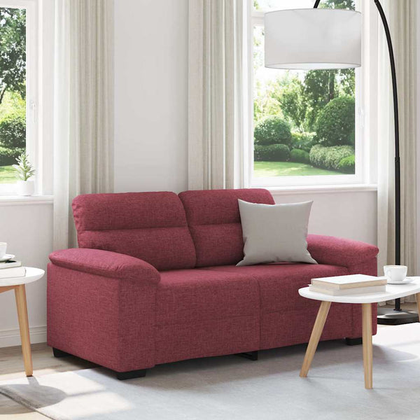 2-Sitzer Sofa Weinrot Stoff 160 cm
