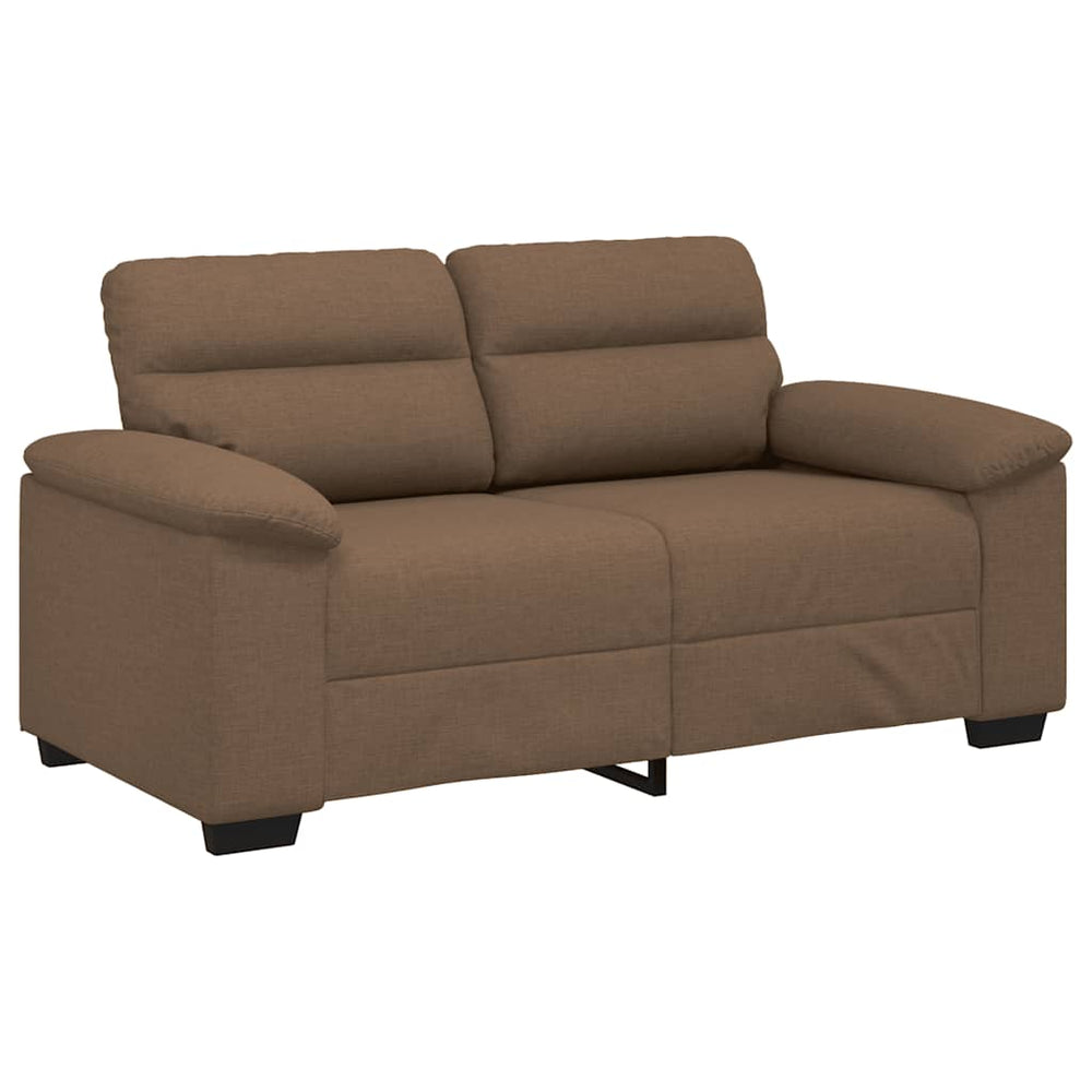 Braunes 2-Sitzer Sofa Stoff 160 cm