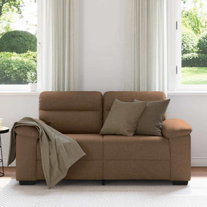 Braunes 2-Sitzer Sofa Stoff 160 cm