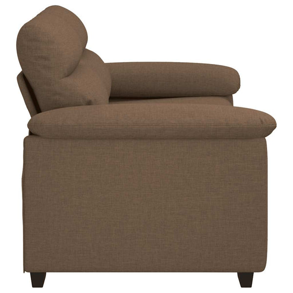 Braunes 2-Sitzer Sofa Stoff 160 cm