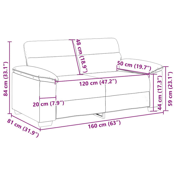 Dunkelgrünes 2-Sitzer Sofa