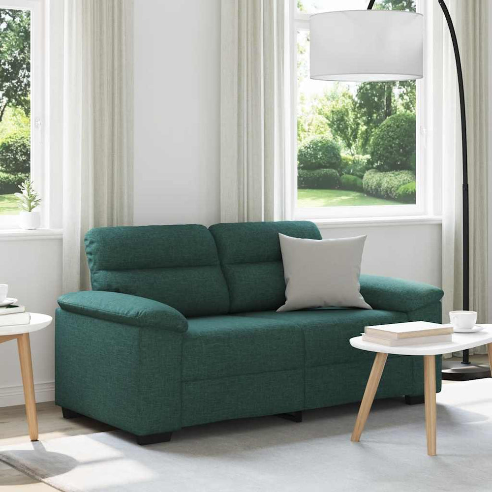 Dunkelgrünes 2-Sitzer Sofa