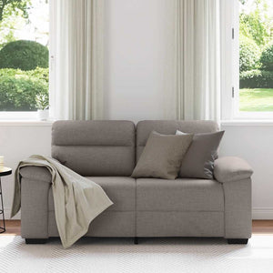 2-Sitzer Sofa Taupe Stoff 160 cm