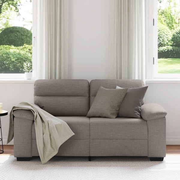 2-Sitzer Sofa Taupe Stoff 160 cm