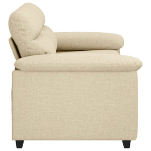 Creme 2-Sitzer Sofa Stoffbezug