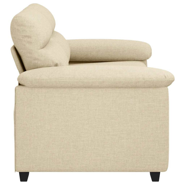 Creme 2-Sitzer Sofa Stoffbezug