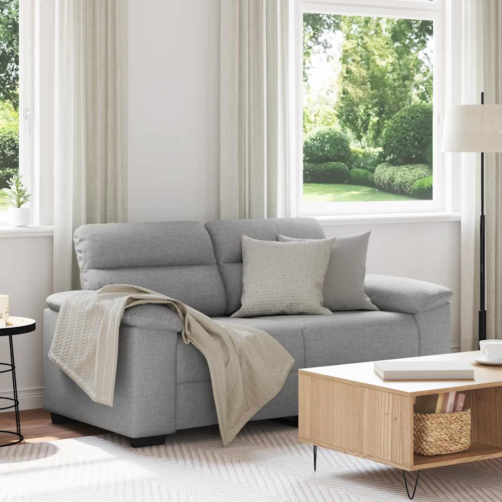 2-Sitzer Sofa Wolkengrau Stoff