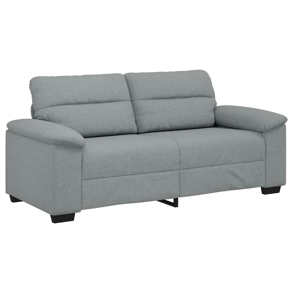 2-Sitzer Sofa Hellgrau Stoff 180 cm