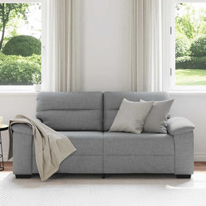 vidaXL Canapé à 2 places gris clair 180x81x84 cm Tissu