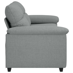 vidaXL Canapé à 2 places gris clair 180x81x84 cm Tissu