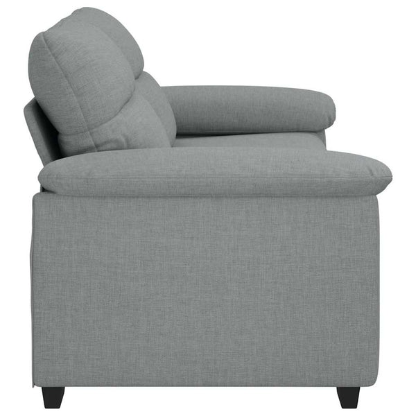 vidaXL Canapé à 2 places gris clair 180x81x84 cm Tissu