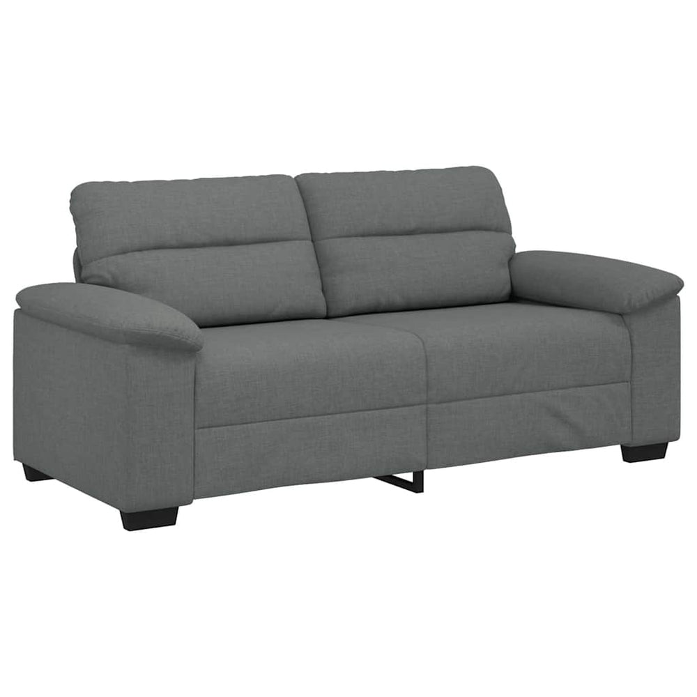 2-Sitzer Sofa Dunkelgrau Stoff