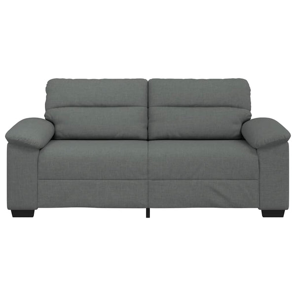 2-Sitzer Sofa Dunkelgrau Stoff