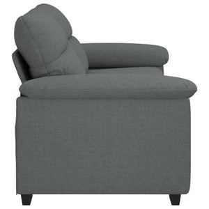 2-Sitzer Sofa Dunkelgrau Stoff