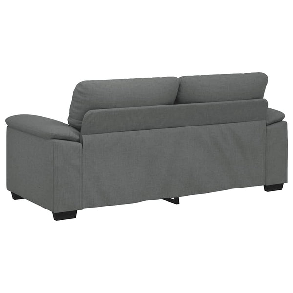 2-Sitzer Sofa Dunkelgrau Stoff
