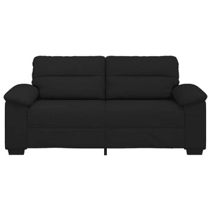 Schwarzes 2-Sitzer Sofa Stoff 180 cm