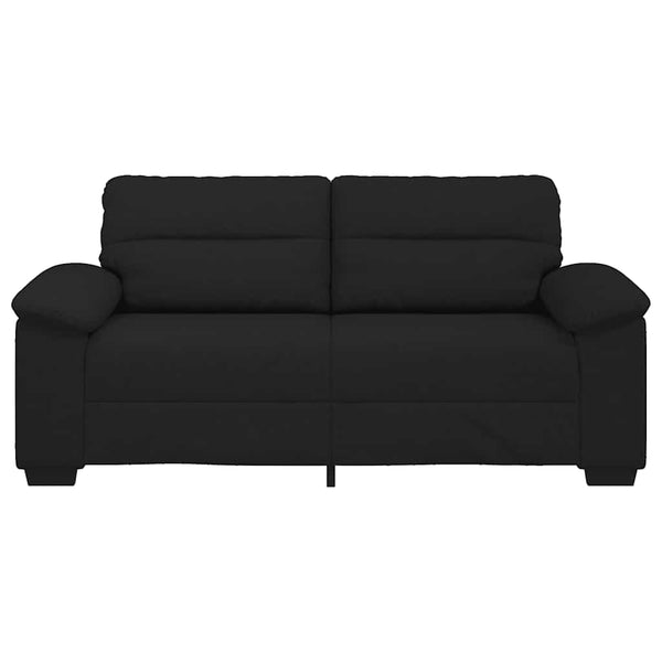 Schwarzes 2-Sitzer Sofa Stoff 180 cm