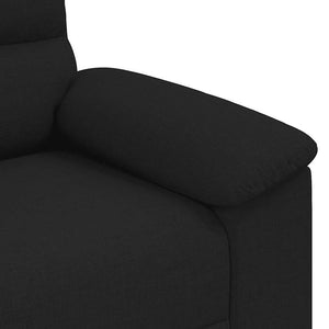 Schwarzes 2-Sitzer Sofa Stoff 180 cm