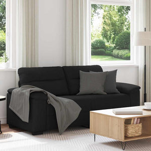 Schwarzes 2-Sitzer Sofa Stoff 180 cm