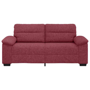 Weinrotes 2-Sitzer Sofa aus Stoff