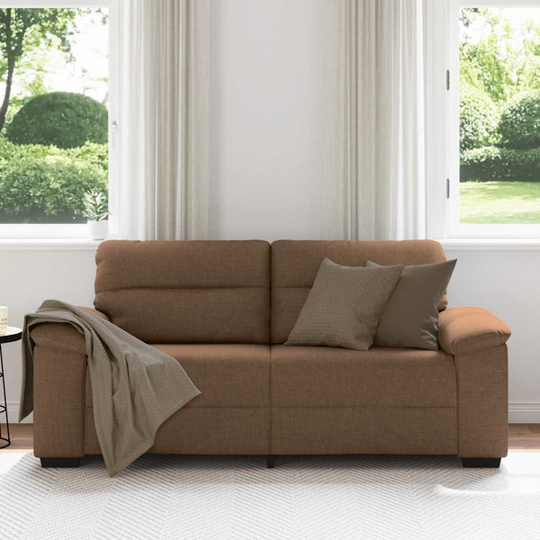 Braunes 2-Sitzer Sofa Stoff 180 cm