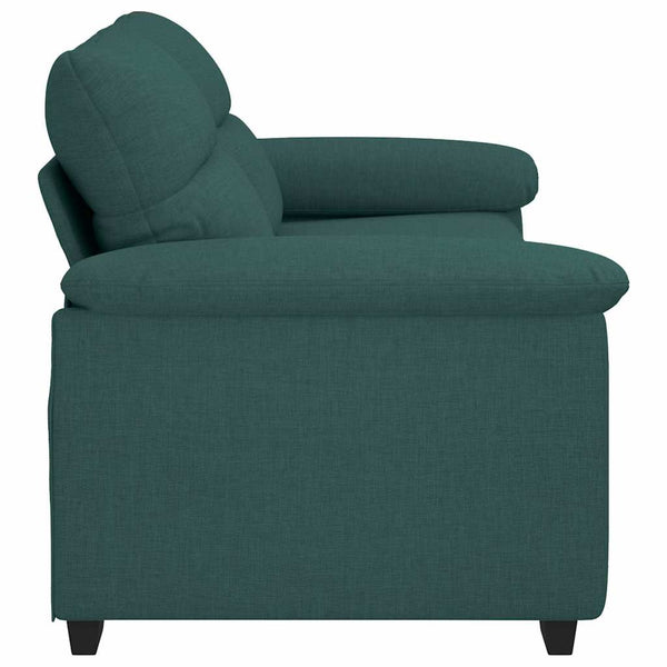 Dunkelgrünes 2-Sitzer Sofa Stoff 180 cm