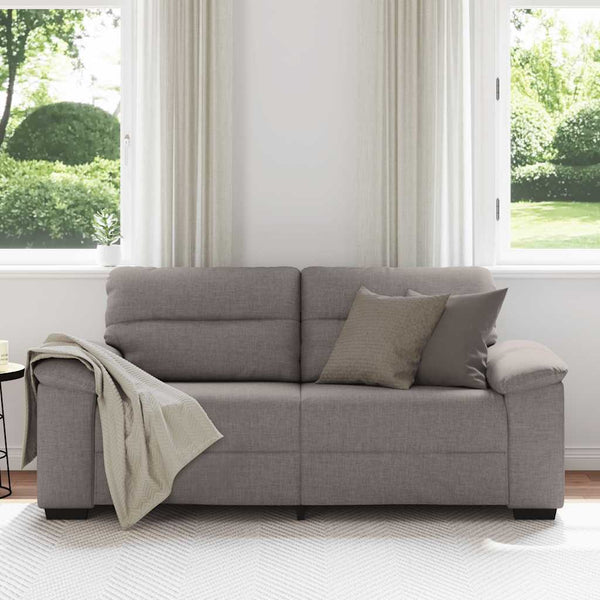2-Sitzer Sofa Taupe Stoff 180 cm