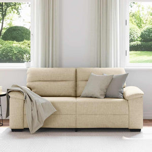 Creme 2-Sitzer Sofa Stoff 180 cm
