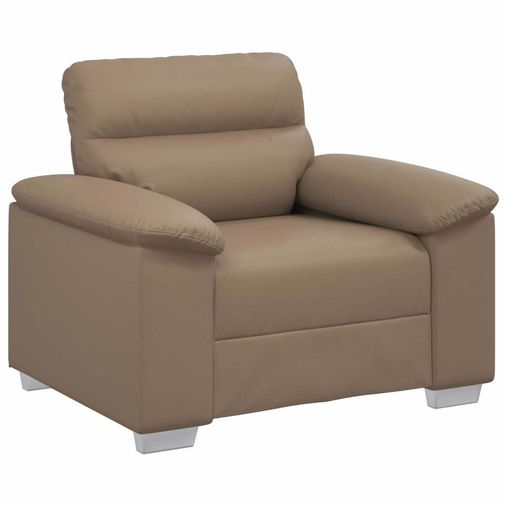 Sessel Cappuccino-Braun Kunstleder 100 cm