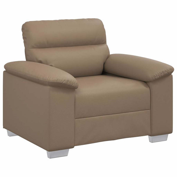 Sessel Cappuccino-Braun Kunstleder 100 cm