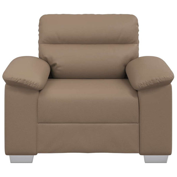 Sessel Cappuccino-Braun Kunstleder 100 cm
