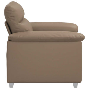 Sessel Cappuccino-Braun Kunstleder 100 cm
