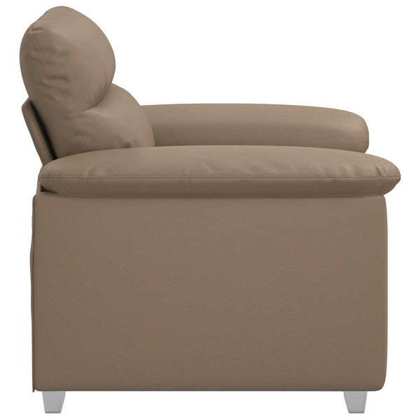 Sessel Cappuccino-Braun Kunstleder 100 cm