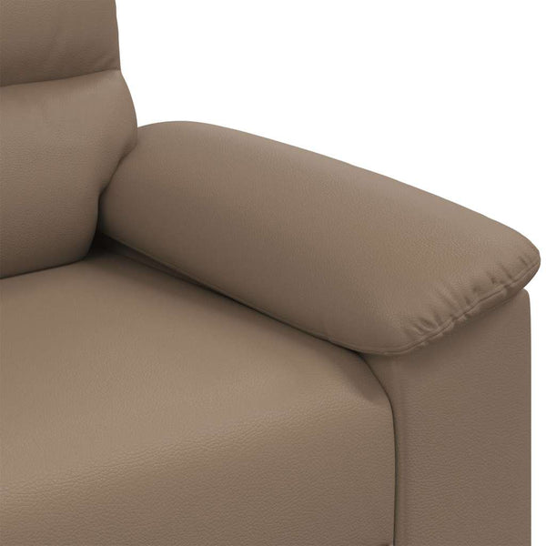 Sessel Cappuccino-Braun Kunstleder 100 cm