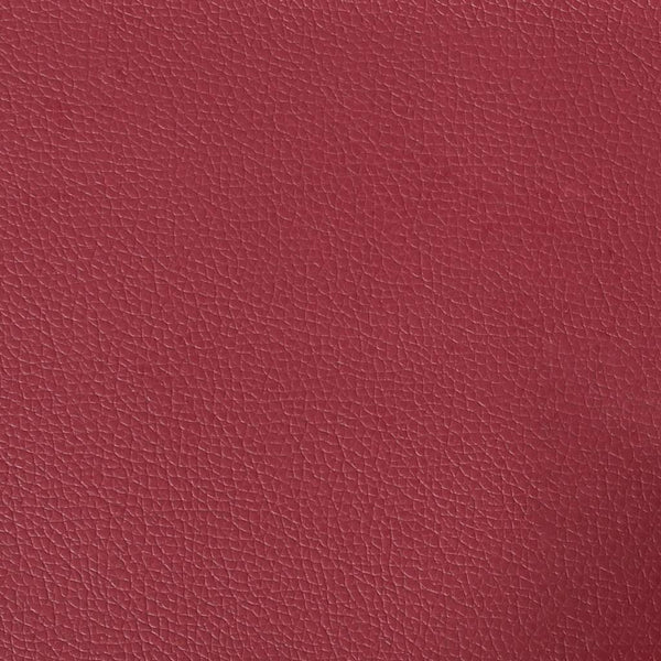 Weinrotes 2-Sitzer Sofa aus Kunstleder