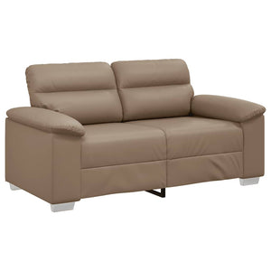 2-Sitzer Sofa Cappuccino Kunstleder 160 cm