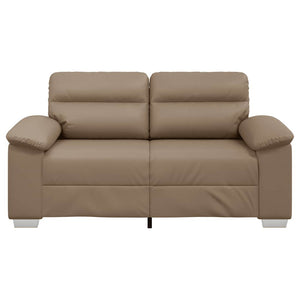2-Sitzer Sofa Cappuccino Kunstleder 160 cm
