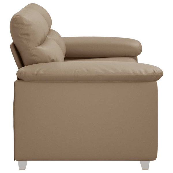 2-Sitzer Sofa Cappuccino Kunstleder 160 cm