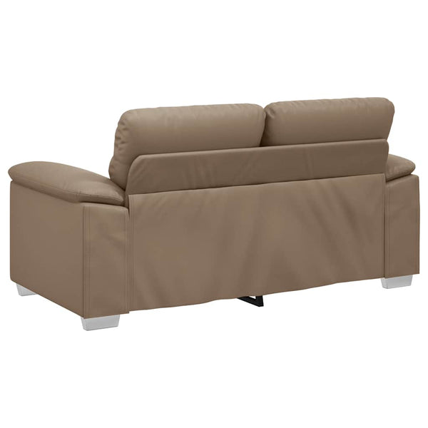 2-Sitzer Sofa Cappuccino Kunstleder 160 cm