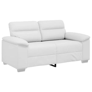 2-Sitzer Sofa Weiß Kunstleder 160 cm