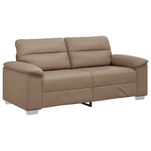 2-Sitzer Sofa Cappuccino Kunstleder 180 cm
