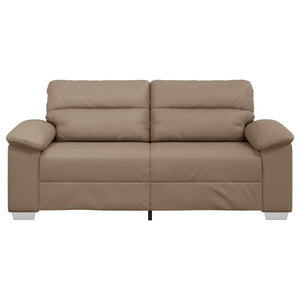 2-Sitzer Sofa Cappuccino Kunstleder 180 cm